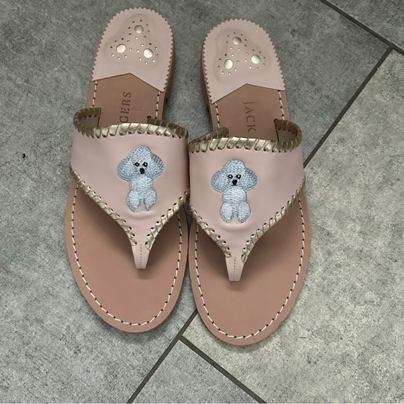 Jack Rogers poodles sandals NEW 8, 8.5
